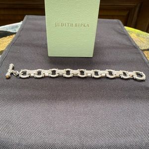 Judith Ripka Sterling Silver Chunky Bracelet